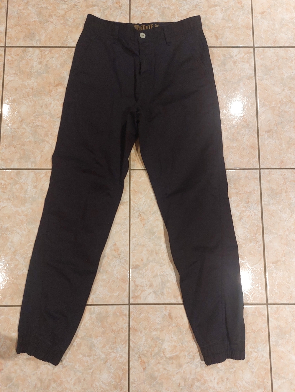 Route 66 Men's Black Jogger Pants
